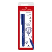 Caneta Ponta Porosa Faber-Castell Fine Pen 0.4mm Azul 1 Cx C/ 24 Ctl - Cod. 7891360623298