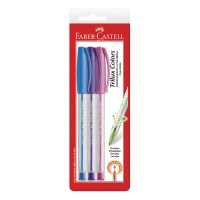 Caneta Esferográfica Faber-Castell Trilux Colors 1.0mm Mix 3 Cores 1 Cx C/ 24 Ctl - Cod. 7891360629634