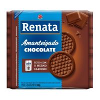 Biscoito Renata Amanteigado Chocolate 330g - Cod. 7896022204624