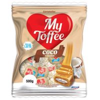 Bala My Toffee Leite Com Recheio Coco 500g - Cod. 7891151036979