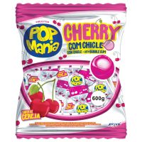 Pirulito Pop Mania Cherry 50 Unidades de 12g cada - Cod. 7891151022453