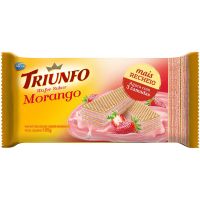 Biscoito Triunfo Wafer Morango 105g - Cod. 7896058200355