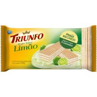 Biscoito Triunfo Wafer Limão 105g - Cod. 7896058200362