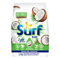 Lava Roupas em Pó Surf  Cuidado do Coco Pacote 1,6 Kg - Cod. 7891150086821