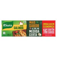 Caldo Tablete Knorr Galinha Mais Sabor Caixa 152g Com 16 Unidades Embalagem Econômica - Cod. 7891150084087