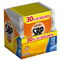 Repelente Elétrico Pastilha SBP Refil 12 pastilhas com 30% de desconto - Cod. 7891035024429