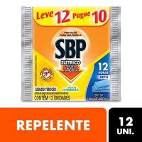 Repelente Elétrico Pastilha SBP Citronela Refil Leve 12 Pague 10 pastilhas - Cod. 7891035025020