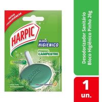 Bloco Sanitário Perfumado Harpic Pinho 26g - Cod. 7891035524516