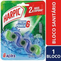 Bloco Sanitário Harpic Fresh Power 6 Pinho 35g - Cod. 7891035560842