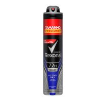Desodorante Antitranspirante Aerosol Rexona Men Active Dry 72 horas 150mL - Cod. 7791293035857