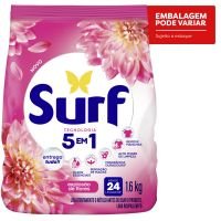 Lava Roupas Sanitizante em Pó Surf 5 em 1 Rosas e Flor de Lis 1.6kg - Cod. C52241