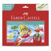 Ecolápis De Cor Faber-Castell Aquarelável Com 60 Cores - Cod. 7891360644729
