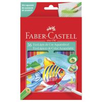 Ecolápis De Cor Faber-Castell Aquarelável Com 36 Cores - Cod. 7891360320210
