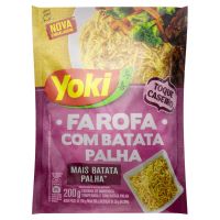 Farofa de Mandioca Yoki com Batata Temperada Palha Pacote 200g - Cod. 7891095030057