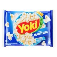 Pipoca para Micro-Ondas Yoki Manteiga Pacote 100g - Cod. 7891095100934
