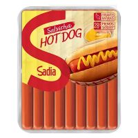 Salsicha Sadia Hot Dog Resfriada 3 Kg | Caixa Com 6 Kg (2 Unidades de 3 Kg Cada) - Cod. 17893000106427