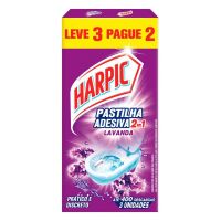 Pastilha Adesiva Sanitária Harpic Lavanda Leve 3 Pague 2 unidades - Cod. 7891035560767