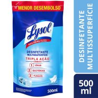 Desinfetante Líquido Lysol Pureza do Algodão 500mL - Cod. 7891035001321