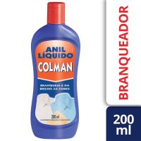 Branqueador Anil Líquido Colman 200mL - Cod. 7891035012501