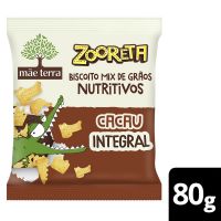 Biscoito Orgânico Mãe Terra Zooreta Cacau 80g - Cod. C53835
