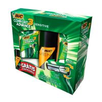 Pack Bic Comfort 3 Sensitive + Espuma de Barbear Caixa Com 4 Unidades - Cod. 7501843501981