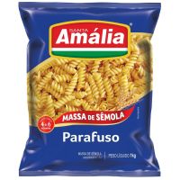 Macarrão Parafuso Santa Amalia Semola 1kg - Cod. 7896021300556C10