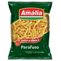 Macarrão Parafuso Santa Amalia Semolaola Verde 500g - Cod. 7896021312047C20