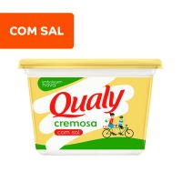 Margarina Vegetal Qualy Cremosa Com Sal 500g | Caixa Com 6 Kg (12 Unidades de 500g Cada) - Cod. 27893000394203