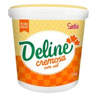 Margarina Deline Cremosa Com Sal 60% de Lipídios Balde 3 Kg | Caixa Com 6 Unidades - Cod. 17891515430419