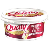 Manteiga Qualy Pote Com Sal 200g | Caixa Com 12 Unidades - Cod. 17891515557314