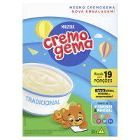 Mistura à Base de Amido de Milho para o Preparo de Mingau Tradicional Baunilha Maizena Cremogema Caixa 380g - Cod. C56095