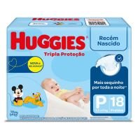 Fralda Huggies Tripla Proteção Jumbinho P 18 Unidades - Cod. 7896007552405