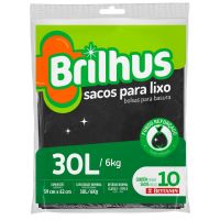 Saco Lixo Brilhus Almofada  30L - Cod. 7896001001992
