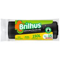 Saco Lixo Brilhus Preto 150L - Cod. 7896001020702