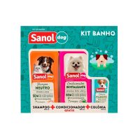 Kit Shampoo Sanol Dog e Condicionador Sanol Dog Ganhe 1 Colônia Sanol Dog Variado - Cod. 7896183307431