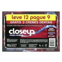 Oferta Gel Dental CloseUp Fresh Action Red Hot 90g Leve 12 Pague 9 - Cod. 7891150061736
