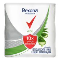 Sabonete em Barra Rexona Antibacterial Aloe 84g Pack 3 Unidades - Cod. 7891150061897