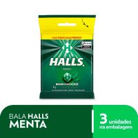 Bala Halls Menta Pacote com 3 Unidades - Cod. 7622210956798C2