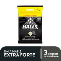 Bala Halls Extra Forte Pacote com 3 Unidades - Cod. 7622210956200C2