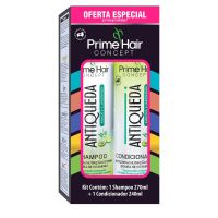 Kit Prime Hair Concept Antiqueda, Abacate e Jaborandi Shampoo 270mL + Condicionador 240mL - Cod. 7897570114083