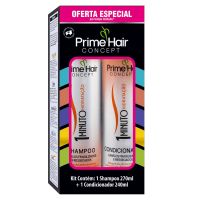 Kit Prime Hair Concept 1 Minuto Shampoo 270mL + Condicionador 240mL - Cod. 7893595694548