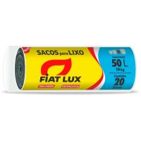 Saco Para Lixo Fiat Lux Preto De 50 Litros Com 20 Unidades - Cod. 7896007932016