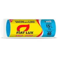 Saco Para Lixo Fiat Lux Azul De 15 Litros Com 40 Unidades - Cod. 7896007931613C3