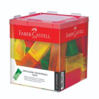 Apontador Faber-Castell Neon Com Depósito Display Com 25 Unidades - Cod. 7891360635574C3