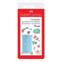 Apontador Faber-Castell Com Depósito Triangular Cartela - Cod. 7891360660200C3