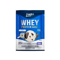Whey Protein Linea Isolado E Hidrolisado Sabor Cookies'n Cream Sachê 30g - Cod. 7896001282650