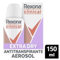 Desodorante Antitranspirante Extra Dry Rexona Clinical 150mL - Cod. 7891150064300