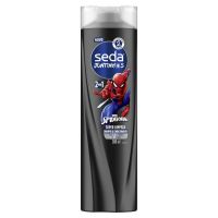 Shampoo & Condicionador Infantil 2 em 1 Spider-Man Seda Juntinhos Super Limpeza Frasco 300ml - Cod. C60433