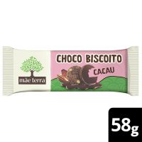 Biscoito Vegano Integral Cacau Cobertura Cacau Mãe Terra Choco Pacote 58g - Cod. C60439