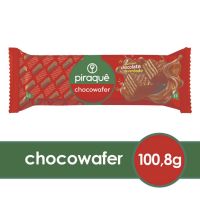 Wafer Piraquê Recheio e Cobertura Chocolate Chocowafer Pacote 100,8g - Cod. 7896024760807C10